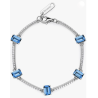 Brosway Bracciale Donna Semirigido Argento 925 Zirconi Color Blu Collezione Fancy - FFB04