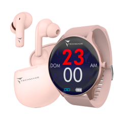 Techmade Call Smartwatch Dynamic con Auricolari  Rosa Cod: TM-Dynamic-BGDR