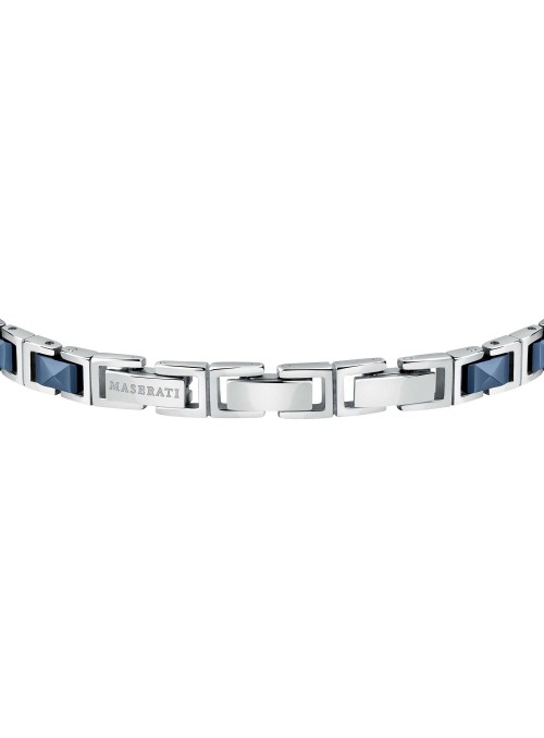 Bracciale Maserati ceramica acciaio blu  COD: JM420ATI05