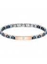 Bracciale Maserati ceramica acciaio blu  COD: JM420ATI05