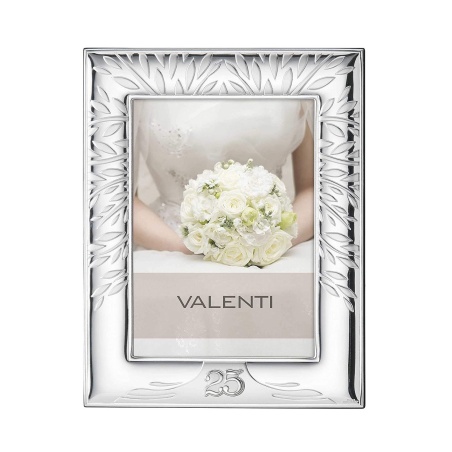 Valenti  Cornice Anniversario 25esimo Misura 15x20 Cm cod. 52052 4XL